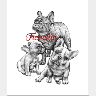 French bulldog design Posters and Art